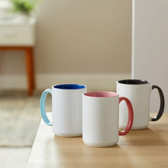 Cricut® 15oz. Miami Beveled Ceramic Mug Blank